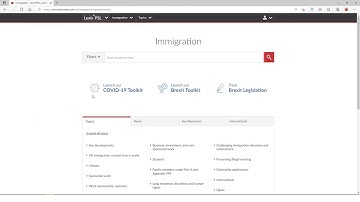 Lexis®PSL Immigration: how to use and key features