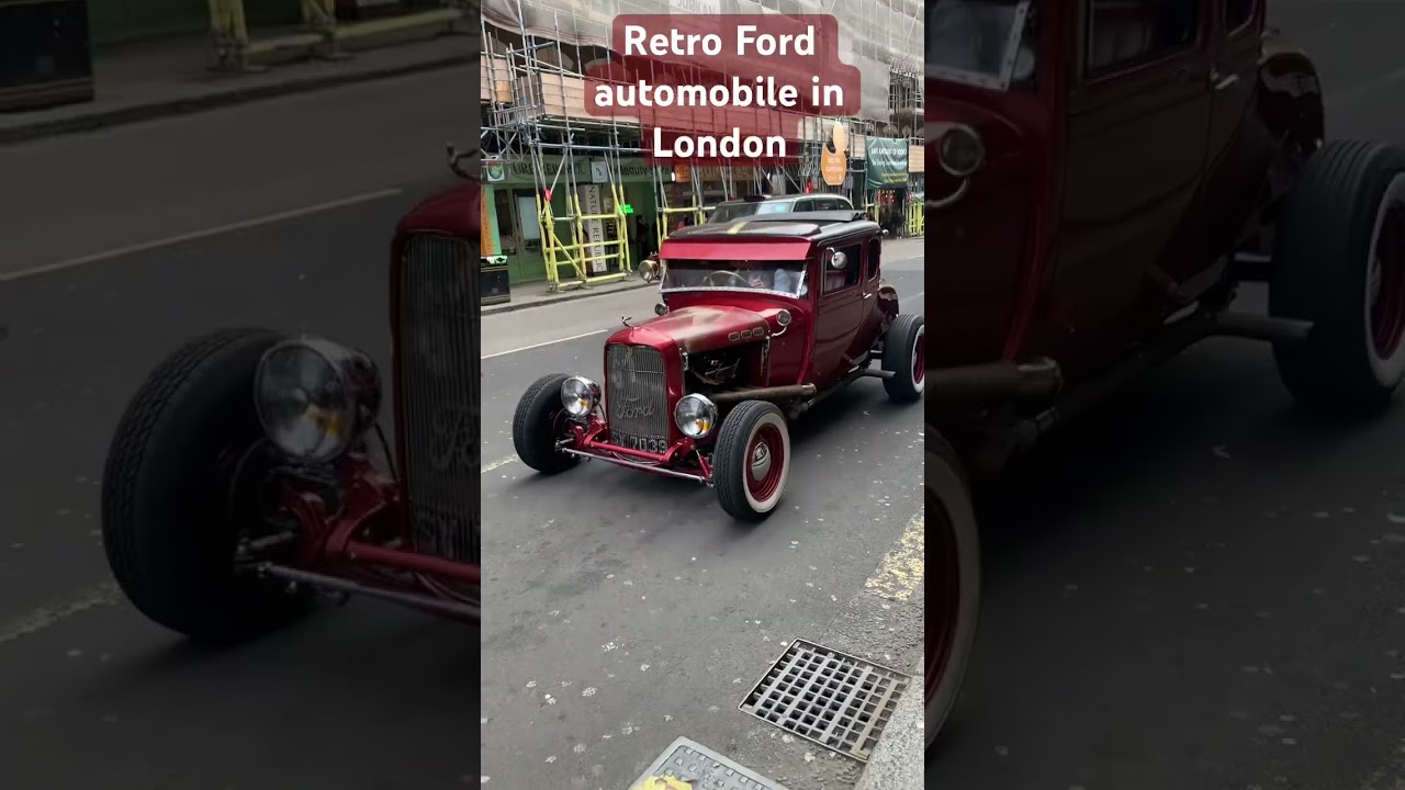 Retro Ford automobile in London