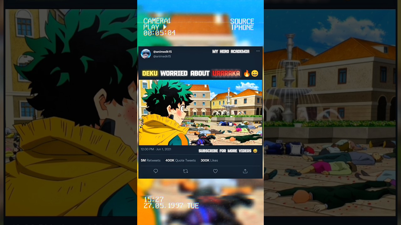 Deku is worried for uraraka 🔥😄 