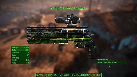 Rhino M1 Revolver Sights Addon Fallout 4 Mods