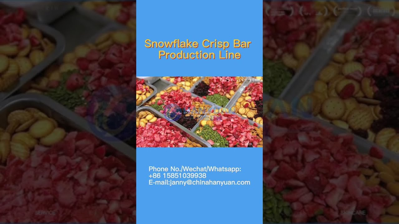 Snack Bar Production Line/Snowflake Crisp Making Machine/Snowflake Crisp Cutting Machine