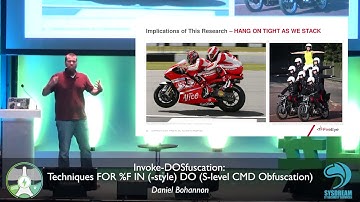 HIP18 - Talk 07 - Invoke-DOSfuscation: Techniques FOR %F IN (-style) DO (S-level CMD Obfuscation)