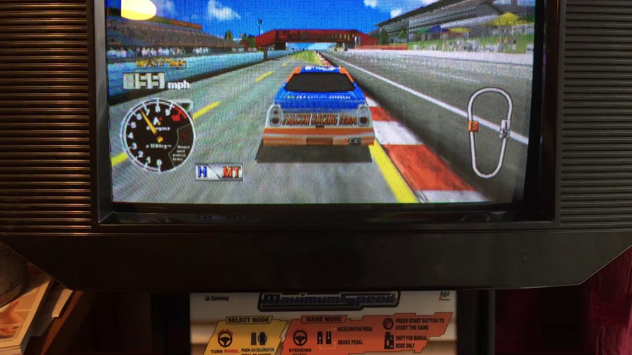 Maximum Speed Atomiswave Arcade Standup Driver test - YouTube