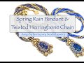 Spring Rain Pendant & Twisted Herringbone Chain