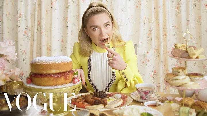 Florence Pugh Eats 11 English Dishes - Mukbang | V...