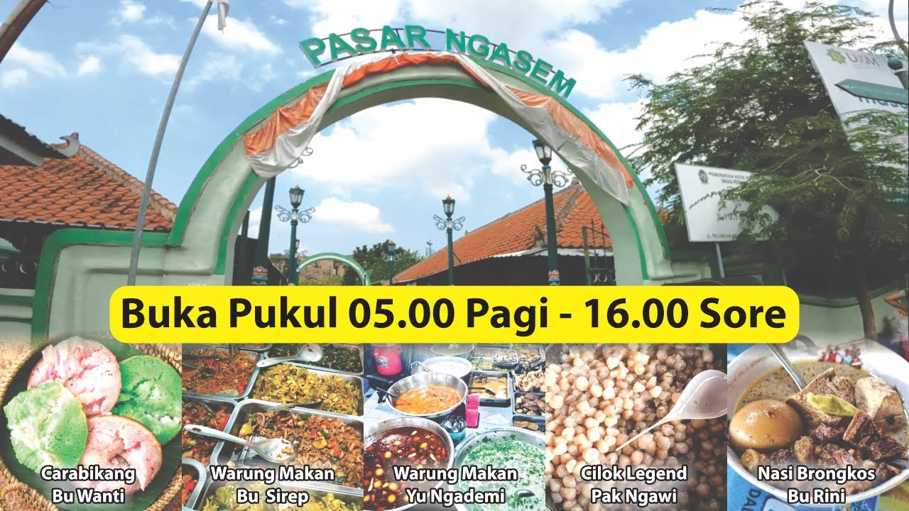 VIRTUAL JALAN di PASAR NGASEM JOGJA, INDONESIA - YouTube