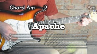 Apache guitar tabs lesson chords