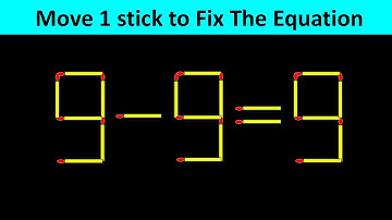 Improve IQ - Fix The Equation - To improve concentration - Brilliant Matchstick Puzzles