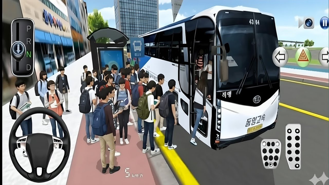 School Bus Simulator 🚍 | Safely Taking All Students to School | Realistic Driving Game 4K Gameplay 