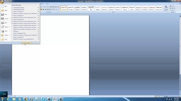 Activating Developer Tab on Microsoft Word 2007