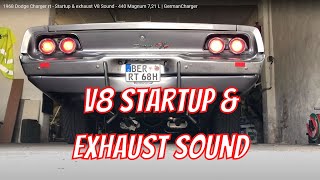 1968 Dodge Charger RT - Startup & exhaust V8 Sound - 440 Magnum 7,21 L  | GermanCharger