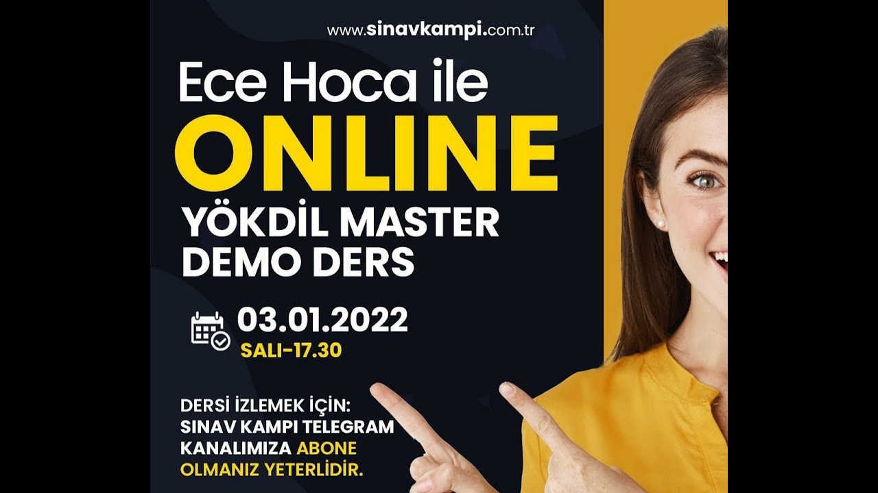 YÖKDİL MASTER DEMO DERS I ECE HOCA