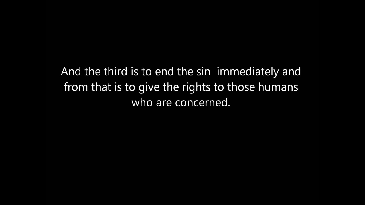 5 Conditions of Tawbah Repentance   Sheikh ibn Uthaymeen