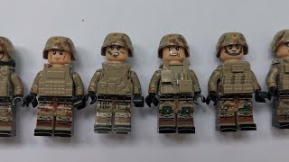 UNBOXING Lego like WUHUI 6PCS SWAT Military Army WW2 Minifigures Army Soldiers Building Bricks