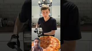 Mr beast cooked a Giant pizza with power tool 🔥 #mrbeast #challenge