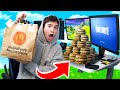 Every death I ORDER from MCDONALDS in Fortnite