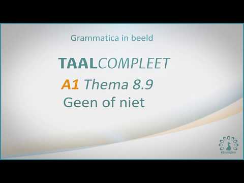 TaalCompleet A1 - Thema 8.9