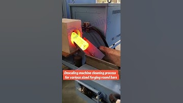 Descaling machine for various sized forging round bars