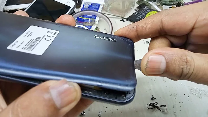 cara buka tutup belakang Oppo A53 CPH2127
