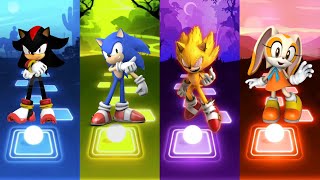 Sonic The Hedgehog  Shadow Sonic  Sonic Boom  Super Sonic Exe | Sonic Music Gameplay Tiles Hop