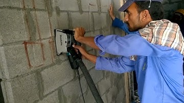 Dust-free and precise groove cutting on concrete & bricks | Wall Chaser SG1251J