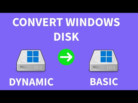 How to Convert a Dynamic Disk to a Basic Disk Without Losing Data | 2025 working