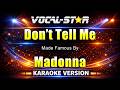 Don't Tell Me - Madonna KARAOKE