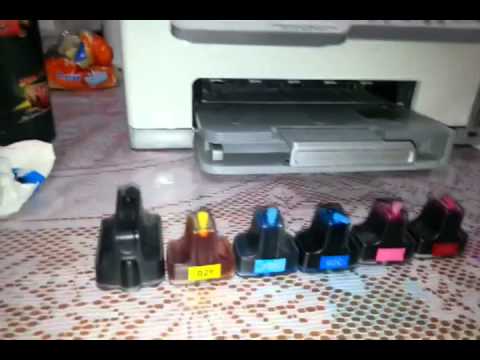 COMO RELLENAR CARTUCHOS HP 02 (CARTUCHO RELLENABLE HP 02) - YouTube