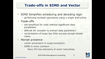SIMD and Hardware Multithreading