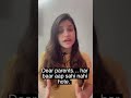 Dear parents… har baar aap sahi nahi hote.”