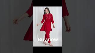Viral Amazon Find: Red Kurti Set Under ₹1000! 😱❤️ #shorts