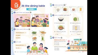 Tiếng Anh 3 Global Success - Unit 15: At the dining table (Lesson 1)