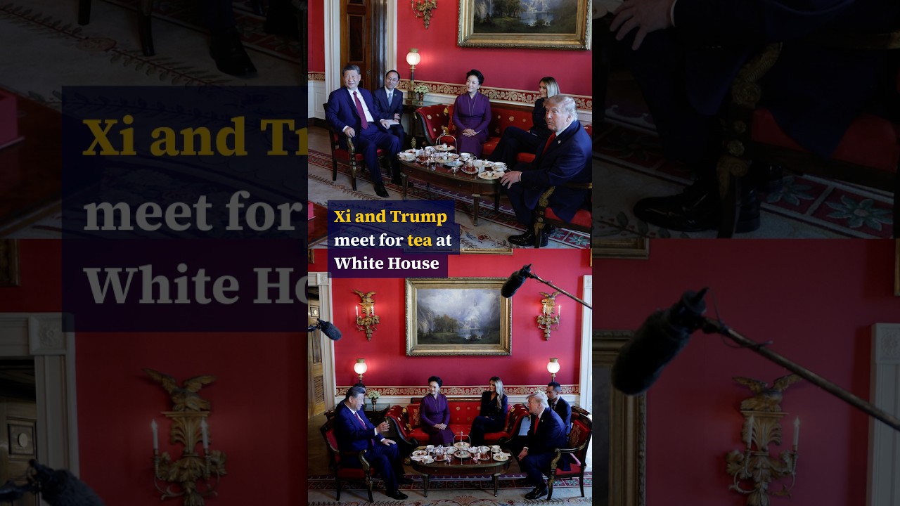 Xi and Trump meet for tea at the White House