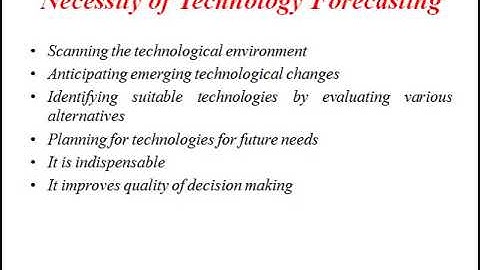 Module 4 Technology Forecasting Part 1