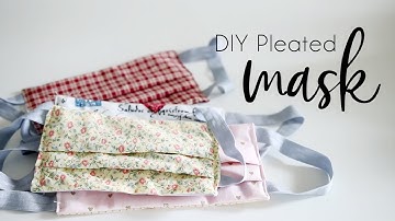DIY How to make Easy Pleated Mask, Reusable Face Mask