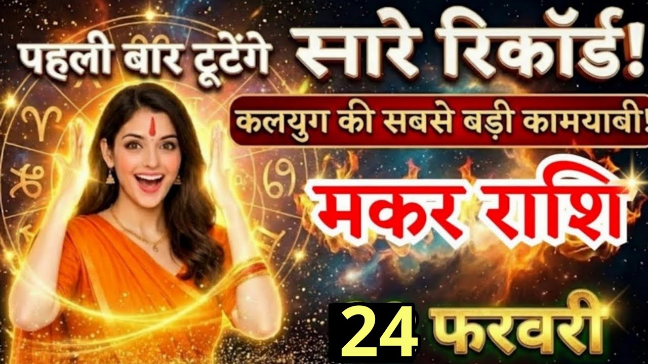 24 फरवरी, मकर राशि वालों कलयुग में पहली बार टूटेंगे सारे रिकॉर्ड, Makar Rashi, Aaj Ka Rashifal
