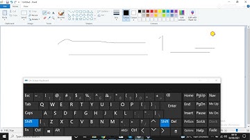 How to draw straight line in Microsoft Paint from Pencil
