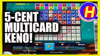 Trying 678 Strategy on Nickel Multicard KENO in Las Vegas!