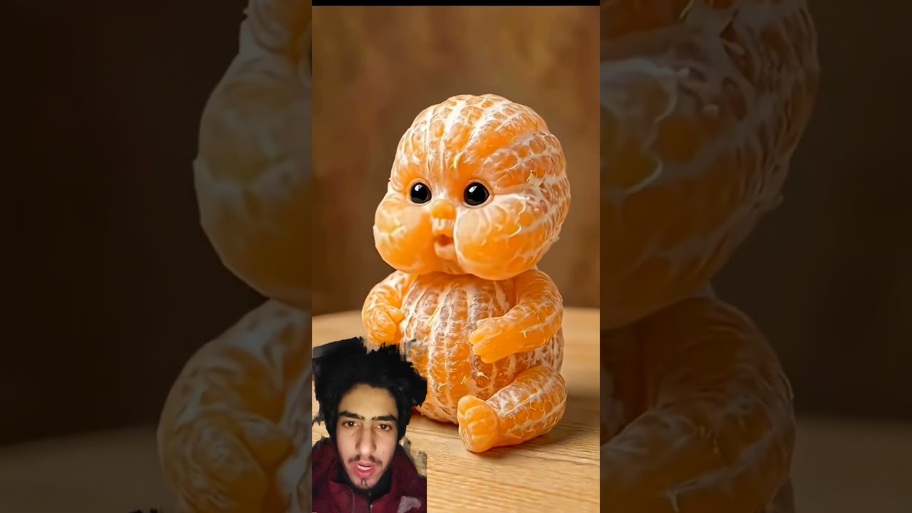 Feeding the Cutest Tiny Orange Baby! Food Art Comes toLife