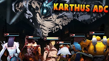 HOW TO PLAY KARTHUS ADC AND MAKE A CHALLENGER BOTLANE GO 0-14 IN 20 MINUTES | Shingeki no Karthus