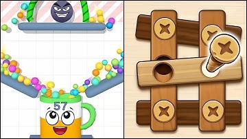 Rope and Balls VS Unscrew Nuts and Bolts - All Levels SpeedRun ep 1