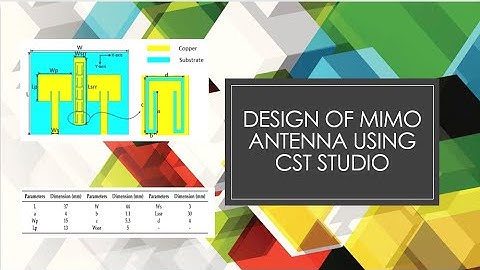 Design of Meta material-Based Highly Isolated MIMO Antenna using CST Studio || in Telugu