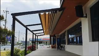 Retractable skyroof system | Linear | pergola awnings | Unico Awnings screenshot 5