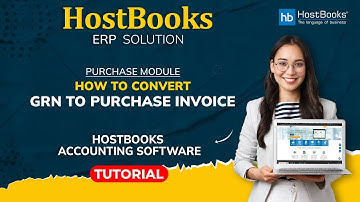 HostBooks ERP Solution : ( Purchase  Module ) : How to convert GRN to Purchase Invoice