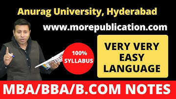 MBA BOOKS/NOTES AU Hyderabad|Anurag University, Hyderabad|EASY LANGUAGE|BBA NOTES/BOOKS|BCOM BOOKS