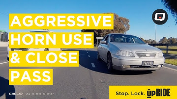 Aggressive Horn Use | Close Pass | Caught on the Cycliq Fly12 and Fly6