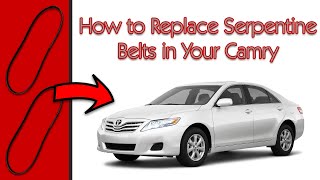 How to Replace Serpentine Belts on Your Toyota Camry [4K] by Militarized Citizen 46,962 views 4 years ago 8 minutes, 44 seconds