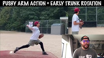 Pushy Arm Action From Early Trunk Rotation - Mechanical Analysis