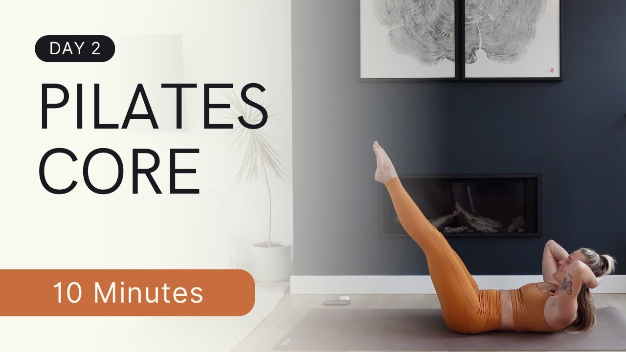 10 Minute Pilates Core At Home Workout 30 Day Challenge Day 2