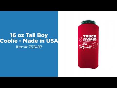 Promotional 16 oz Tall Boy Can Cooler Sleeve Coolie - Made in USA